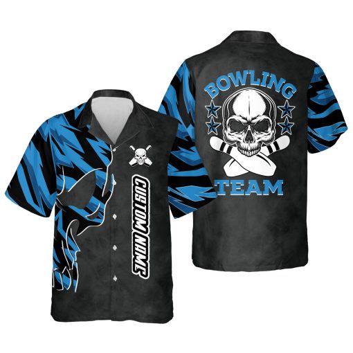 Custom Skull Hawaiian Bowling Shirts HB0021