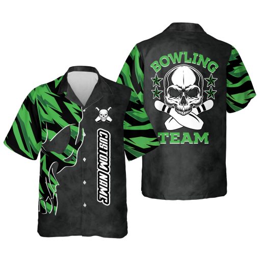 Custom Skull Hawaiian Bowling Shirts HB0021