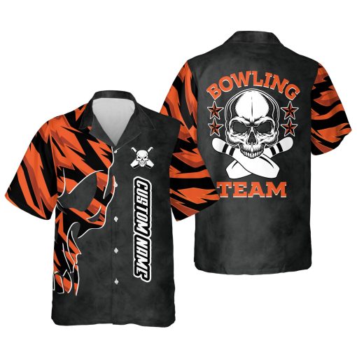 Custom Skull Hawaiian Bowling Shirts HB0021
