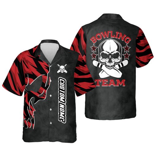 Custom Skull Hawaiian Bowling Shirts HB0021
