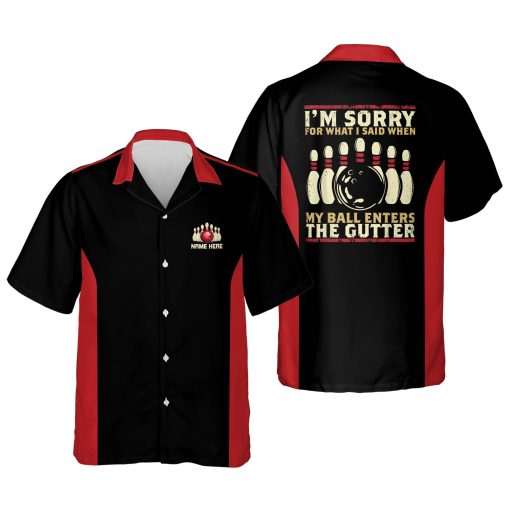 My Ball Enter The Gutter Bowling Shirt HB0059