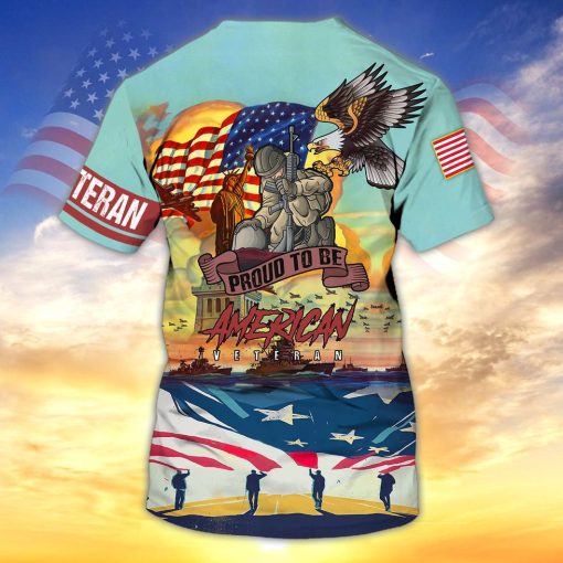 Proud To Be American Veteran Hawaii Shirt, Birthday Gift For Veteran TO2779