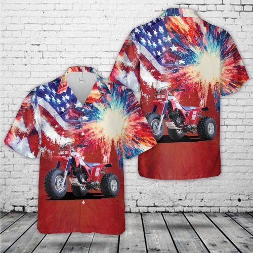1985 Honda ATC 350X, 4th Of July Hawaiian Shirt