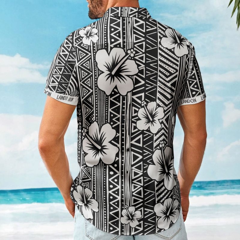 Aloha Vintage Hibiscus Tropical Pattern Gift For Men Family - Custom Hawaiian Shirts HA0095