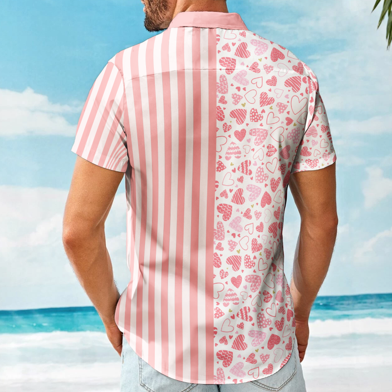 Be My Valentine - Personalized Photo Hawaiian Shirt HA0128