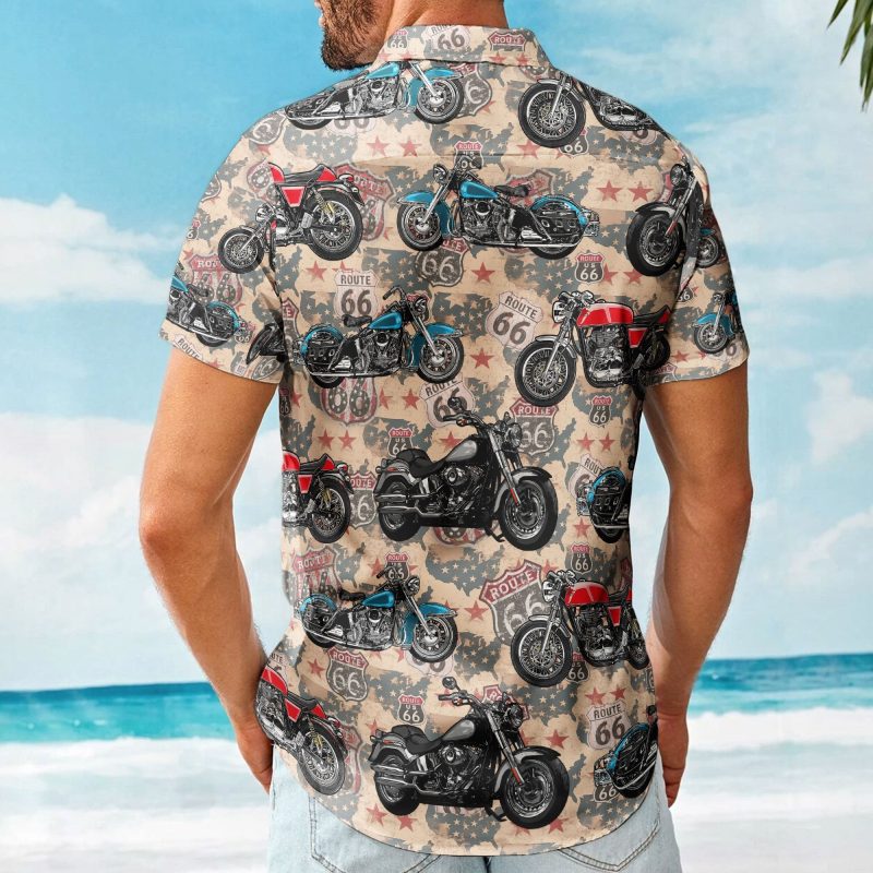 Custom Vintage Bikes Photo For Bikers Men Husband - Custom Photo Hawaiian Shirt HA0104
