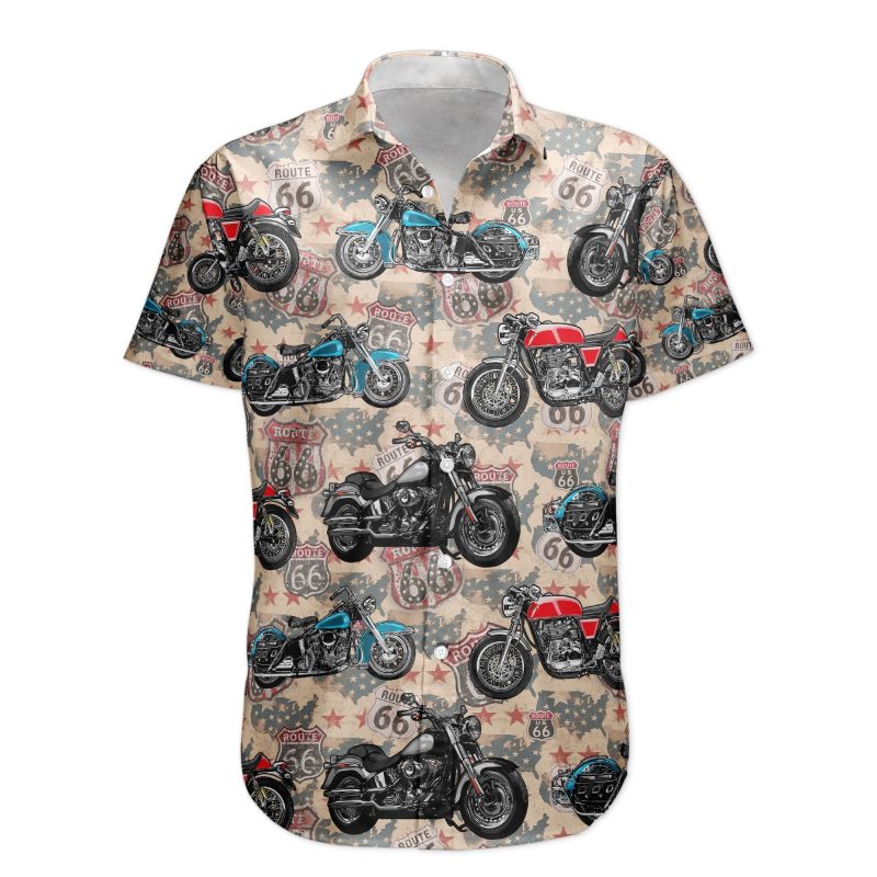 Custom Vintage Bikes Photo For Bikers Men Husband - Custom Photo Hawaiian Shirt HA0104