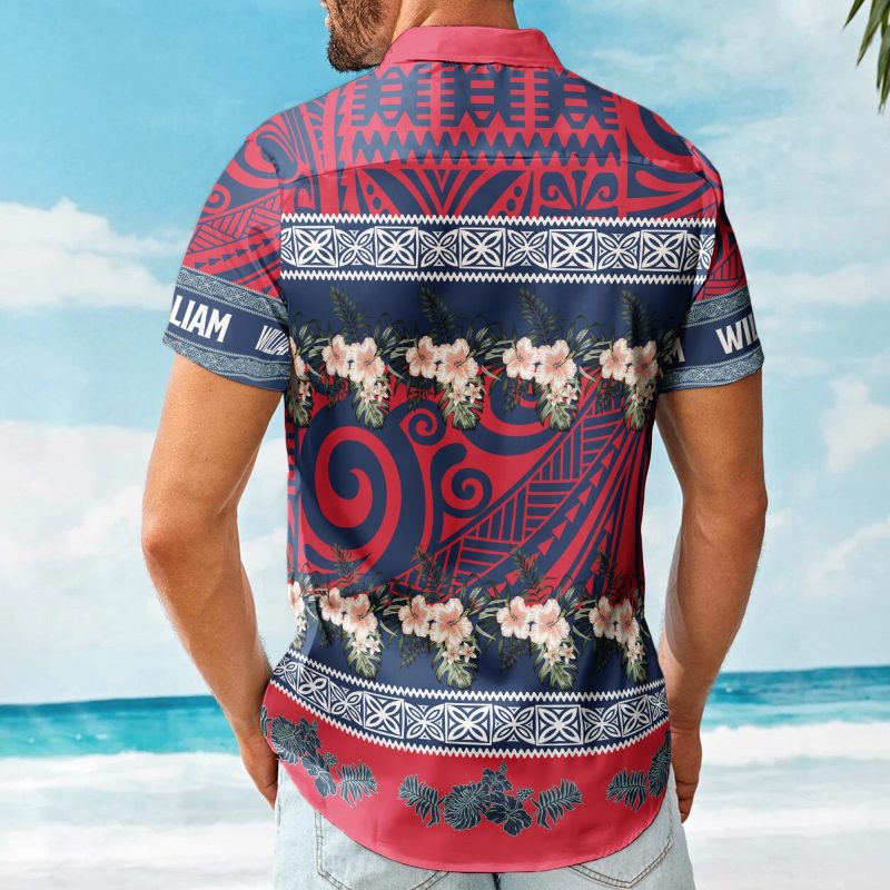 Hibiscus Tropical Aloha Shirts Photo Gift For Family - Custom Photo Hawaiian Shirts HA0113