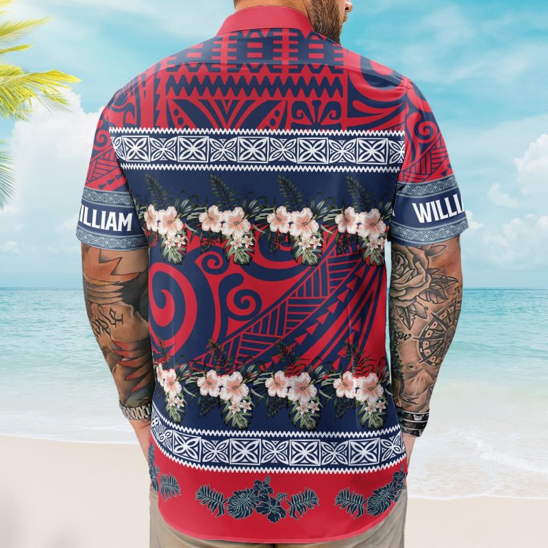 Hibiscus Tropical Aloha Shirts Photo Gift For Family - Custom Photo Hawaiian Shirts HA0113