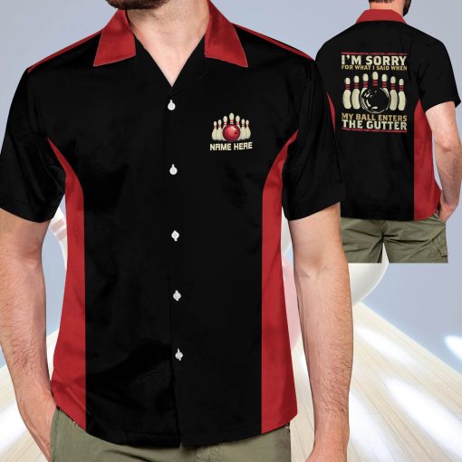 My Ball Enter The Gutter Bowling Shirt HB0059