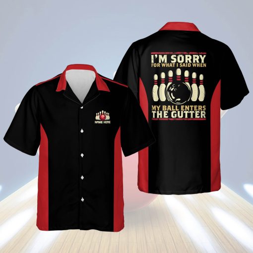 My Ball Enter The Gutter Bowling Shirt HB0059