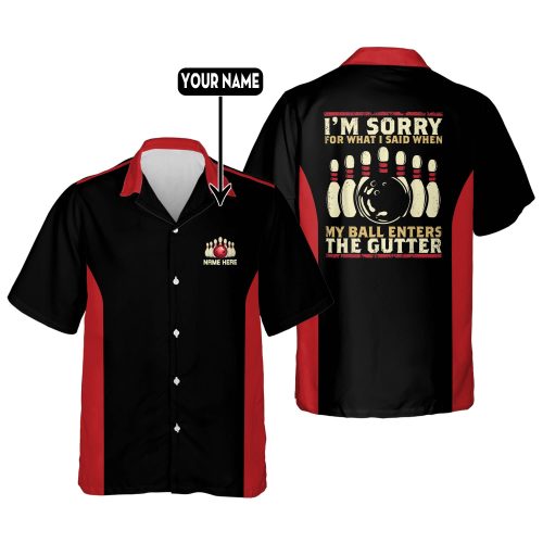 My Ball Enter The Gutter Bowling Shirt HB0059