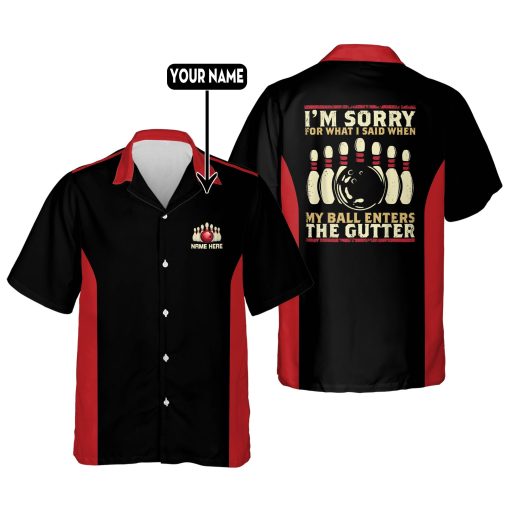 My Ball Enter The Gutter Bowling Shirt HB0059