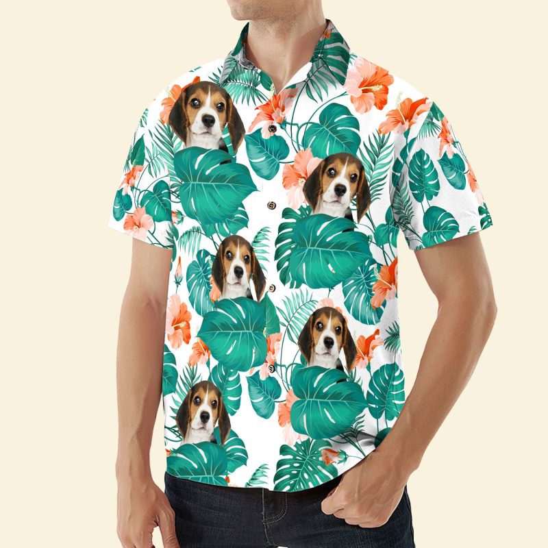 Funny Family Pet Face - Personalized Photo Hawaiian Shirt HA0016