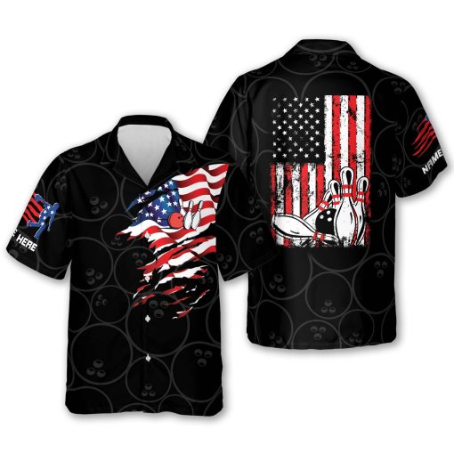USA Flag Patriotic Hawaiian Shirt HB0026