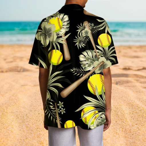 Floral Softball Hawaiian Shirt For Men And Women, Softball Hawaii Shirt ET0010