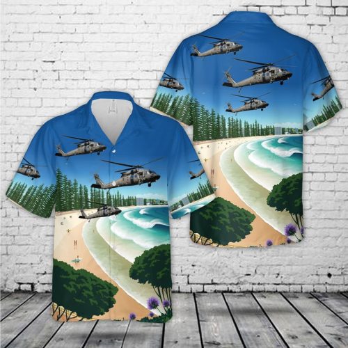 Swedish Air Force Sikorsky Hkp16A Black Hawk (UH-60M) Hawaiian Shirt HO5627