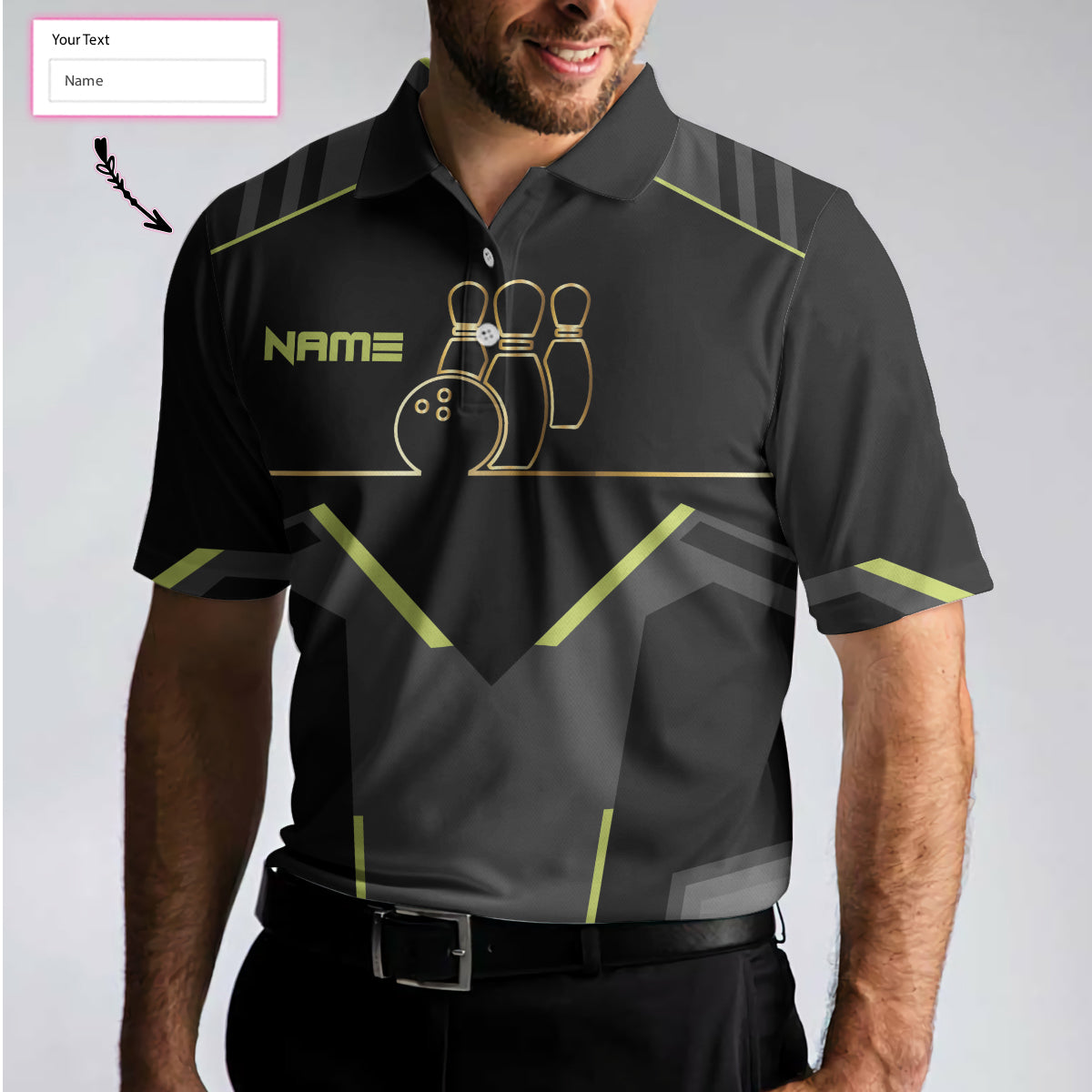 Slow_Roll_Black_And_Golden_Pattern_Bowling_EZ38_2101_Custom_Polo_Shirt-5.jpg